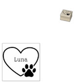 Tampons Encreurs Nom personnalisé du cadre cardiaque Sweet Paw (Tamponné)