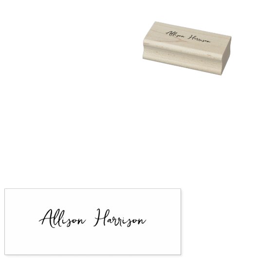 Tampons Encreurs Nom personnalisé du script élégant de signature (Tamponné)