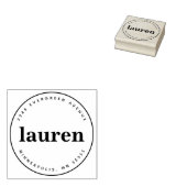 Tampons Encreurs Nom personnalisé en gras classique (Tamponné)