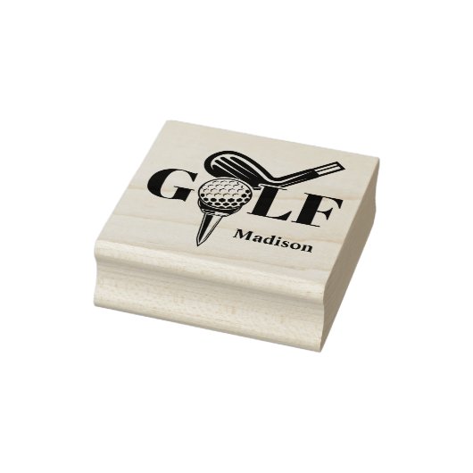 Tampons Encreurs Nom personnalisé Golf (Tampon)