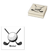 Tampons Encreurs Nom personnalisé Golf Stick Golfing Golf (Tamponné)