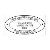 Tampons Encreurs Nom personnalisé Info Adresse Timbre en caoutchouc (Impression)