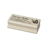 Tampons Encreurs Nom personnalisé Papillon Adresse de retour (Tampon)