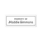 Tampons Encreurs Nom personnalisé PROPRIÉTÉ DE L'Enfant Livre Timbr (Impression)