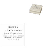 Tampons Encreurs Nom personnalisé simple moderne Joyeux Noël (Tamponné)