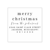 Tampons Encreurs Nom personnalisé simple moderne Joyeux Noël (Impression)