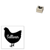 Tampons Encreurs Nom personnalisé Timbre d'oeuf de poulet (Tamponné)