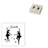 Tampons Encreurs Nom propre Ballerina personnalisé initial (Tamponné)