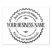 Tampons Encreurs Nom Rustique fait maison sur mesure, Médias sociau (Impression)