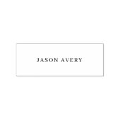 Tampons Encreurs Nom Serif Stylisé Simple Imprimé Moderne (Impression)