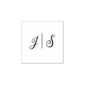 Tampons Encreurs Nom simple du Mariage Monogramme Timbre en caoutch (Impression)