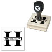 Tampons Encreurs Nom simple du monogramme (Tamponné)