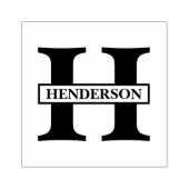 Tampons Encreurs Nom simple du monogramme (Impression)