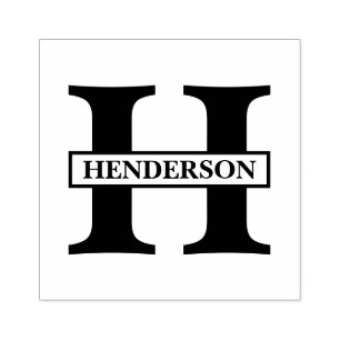 Tampons Encreurs Nom simple du monogramme