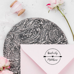 Tampons Encreurs Noms de calligraphie des flèches cardiaques