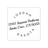 Tampons Encreurs Noms de couple Script moderne Adresse de retour (Impression)