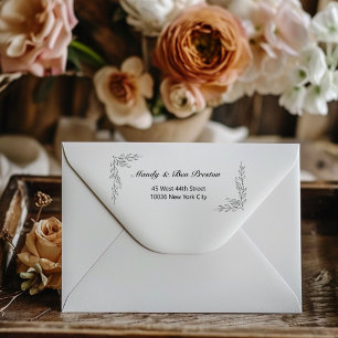 Tampons Encreurs Noms de Floral Adresses