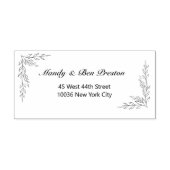 Tampons Encreurs Noms de Floral Adresses (Impression)