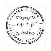 Tampons Encreurs Noms simples de Mariages classiques personnalisés (Impression)