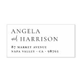 Tampons Encreurs Noms simples et élégants Mariage Adresse de retour (Impression)