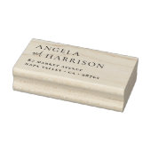 Tampons Encreurs Noms simples et élégants Mariage Adresse de retour (Tampon)