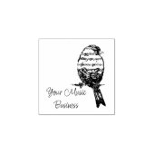 Tampons Encreurs Note de musique chantant oiseau de chanson nom d'e (Impression)