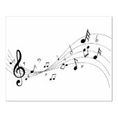 Tampons Encreurs Notes de musique élégante Timbre en caoutchouc pou (Impression)