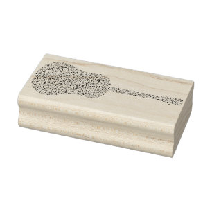 Tampons Encreurs notes musicales timbre guitare art