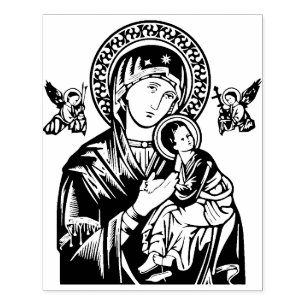 Tampons Encreurs Notre Dame de Perpetual Aide Timbre en caoutchouc