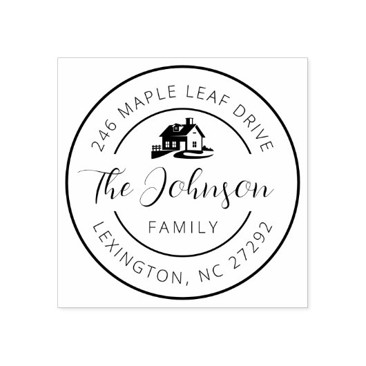 Tampons Encreurs Notre nouveau Faire-part d'adresse à la maison (Impression)