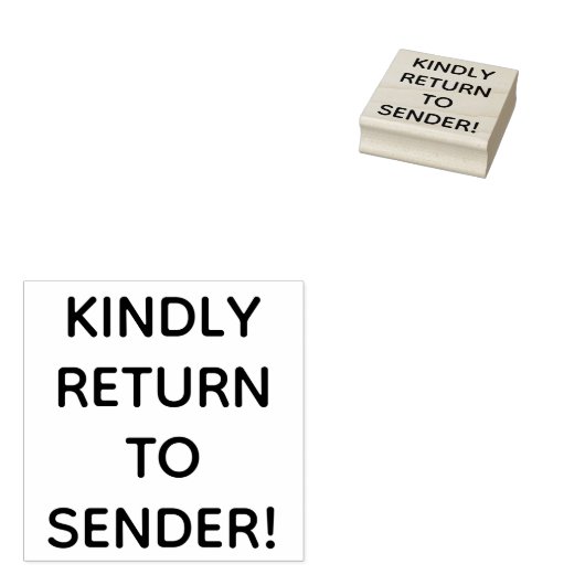 Tampons Encreurs N'oubliez pas "RETOURNEZ À ENVOYER !" Timbre en ca (Tamponné)