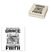 Tampons Encreurs Nourished by Grace, Sustained by Faith Design (Tamponné)