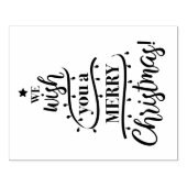 Tampons Encreurs Nous vous souhaitons un joyeux Noël Arbre design (Impression)