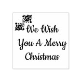 Tampons Encreurs Nous Vous Souhaitons Un Joyeux Timbre En Caoutchou (Impression)