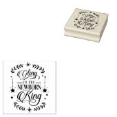 Tampons Encreurs Nouveau bébé King Noël Timbre en caoutchouc (Tamponné)