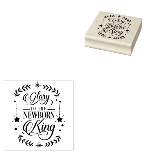 Tampons Encreurs Nouveau bébé King Noël Timbre en caoutchouc (Tamponné)