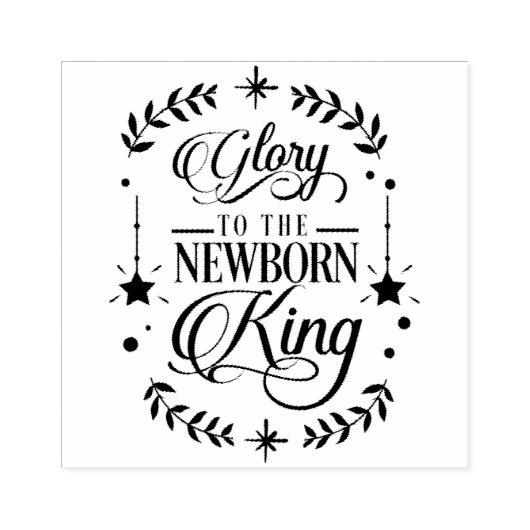 Tampons Encreurs Nouveau bébé King Noël Timbre en caoutchouc (Impression)