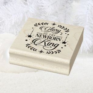 Tampons Encreurs Nouveau bébé King Noël Timbre en caoutchouc