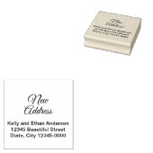 Tampons Encreurs Nouveau script élégant d'adresse et texte d'adress (Tamponné)