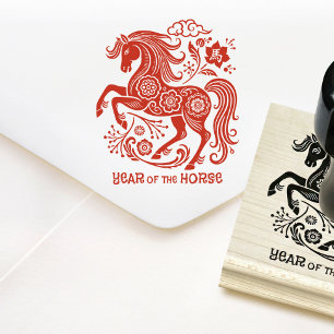 Tampons Encreurs Nouvel An lunaire chinois du zodiaque du Cheval 20