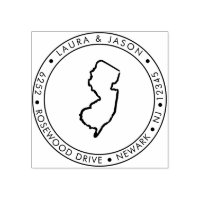 Nouvelle Jersey State Map Retourner Adresse Wood A