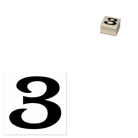 Tampons Encreurs Numéro 3 Timbre en caoutchouc (Tamponné)