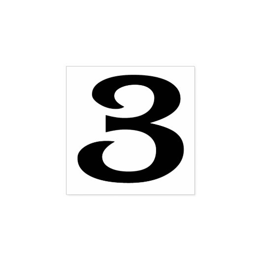 Tampons Encreurs Numéro 3 Timbre en caoutchouc (Impression)