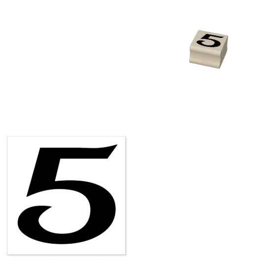 Tampons Encreurs Numéro 5 Timbre en caoutchouc (Tamponné)