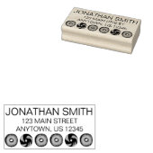 Tampons Encreurs NYC Deli Bagel Petit déjeuner Alimentation Adresse (Tamponné)