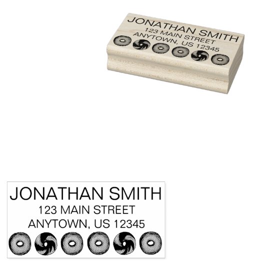 Tampons Encreurs NYC Deli Bagel Petit déjeuner Alimentation Adresse (Tamponné)