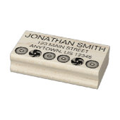 Tampons Encreurs NYC Deli Bagel Petit déjeuner Alimentation Adresse (Tampon)