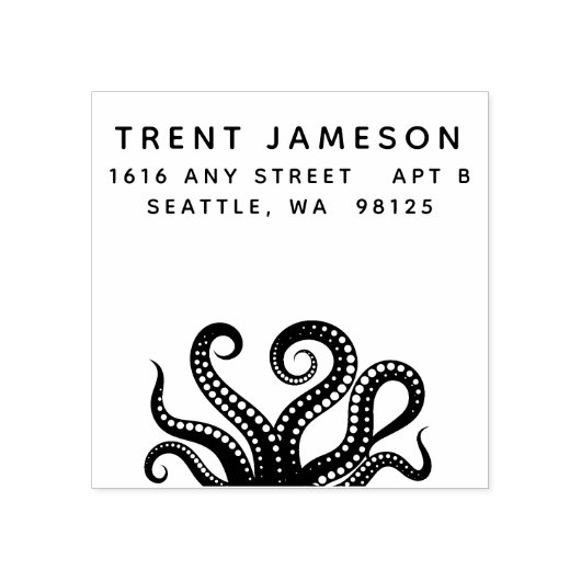 Tampons Encreurs Octopus Tentacles Address   (Impression)