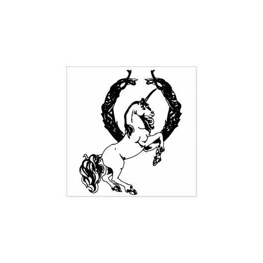 Tampons Encreurs Oddities Unicorne Timbre en caoutchouc (Impression)