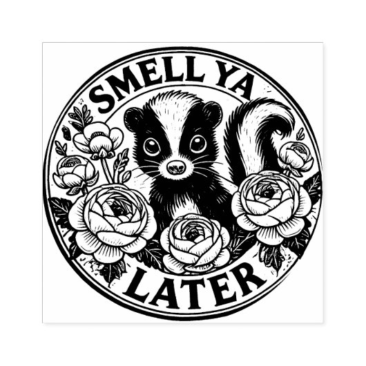 Tampons Encreurs Odeur Ya Plus Tard Skunk (Impression)